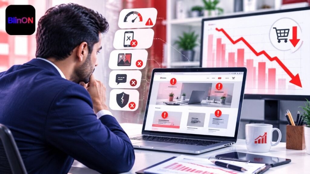 Common Website Mistakes That Hurt Sales Graph