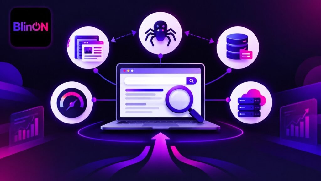 Infographic with Technical SEO Explained for website owners