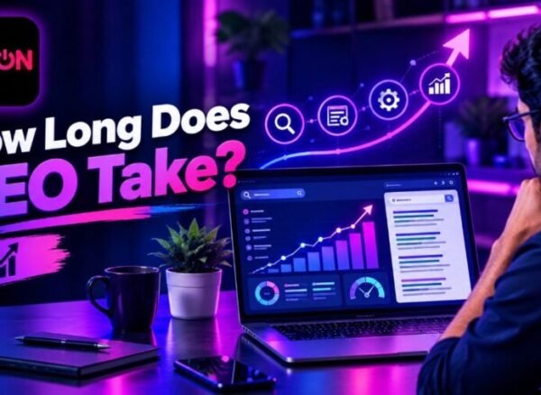 Chart explaining how long does SEO take for businesses