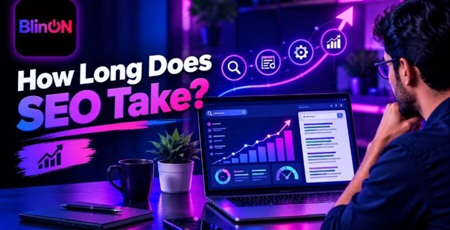Chart explaining how long does SEO take for businesses