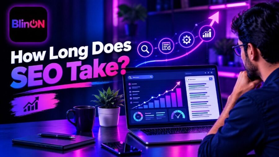 Chart explaining how long does SEO take for businesses