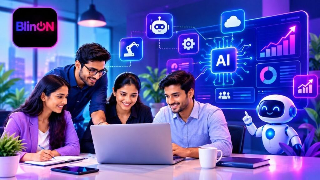 Business team learning how AI is changing small businesses today