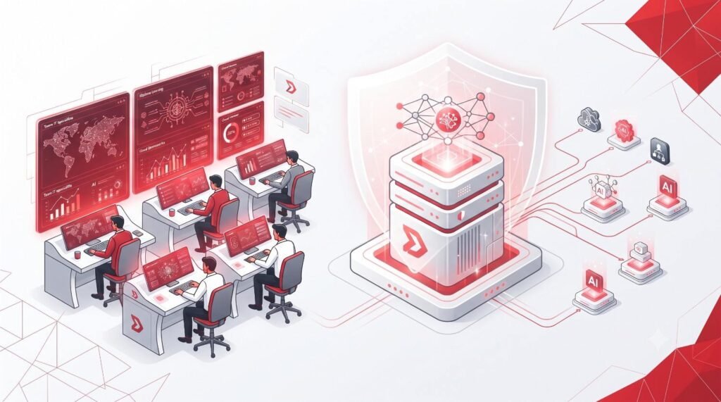Blinon experts managing servers for the best AI tools for business owners